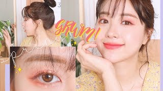 GRWM! 영롱 봄 볕🍑로드샵 코랄 메이크업 Spring Coral Makeup | Jody 조디