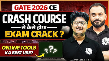 How to Crack GATE 2026 Civil Engg. with Crash Course | Best Online Tools & Crash Course Strategy