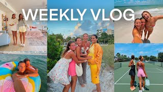 weekly vlog: a florida summer with friends *sunset, beach, and pickle ball*