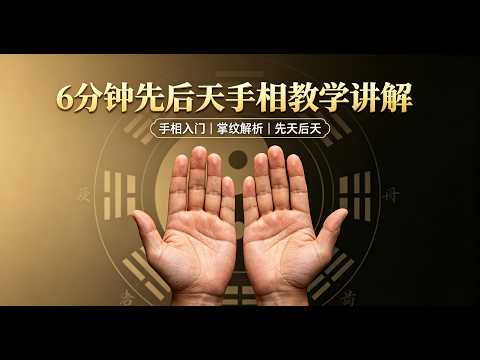 手相硬核干货：先天 vs 后天：6分钟教你正确看懂自己的左右手相！左右手纹路一模一样，真的是好命？专业相师的看法可能颠覆你的认知