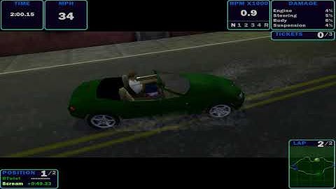 Need for Speed 4 High Stakes Rainy Night in Dolphin Cove 4K