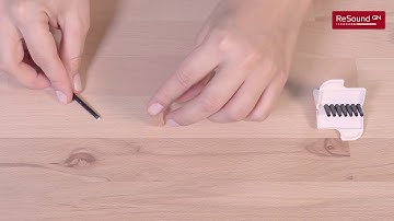How to insert and remove the wax filter in your custom hearing aids