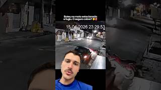 Derrubou a moto e fugiu! 😱🚨