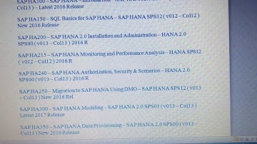 SAP HANA Certification Materials Download