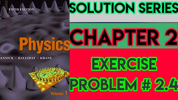 PHYSICS HRK | CHAPTER 2 | MOTION IN 1 DIMENSION | EXERCISE NUMERICAL 2.4|SOLUTION SERIES| URDU HINDI