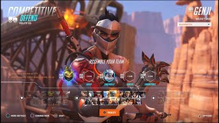 Overwatch 2 Competitive Genji Gameplay No Commentary) (Ps5) (1080p 60