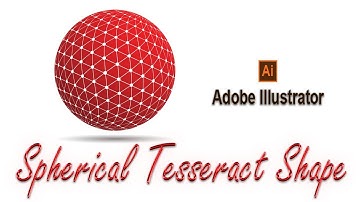 Spherical Tesseract Shape । Adobe Illustrator । Graphics Design