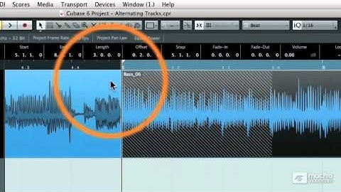 Cubase 6 105: Working With Audio - 16 When and How to use Crossfades