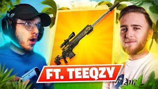 On TENTE un ONLY SNIPER en ARENE avec TEEQZY sur FORTNITE... Voici le résultat