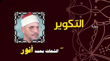 القران الكريم بصوت الشيخ الشحات محمد انور| سورة التكوير