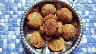 নারকেলের বড়া তৈরীর পদ্ধতি/Mamma's Kitchen | Traditional Bengali Veg Cooking Recipe-Best Indian Food