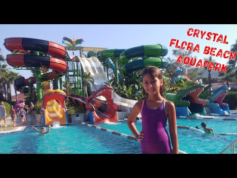 Crystal Flora Beach Hotel Aquapark Elif ile Eğlenceli Video #Antalya #Tatil #Vlog