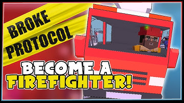 NEW FIREFIGHTER & PARAMEDIC UPDATE - Broke Protocol (GTA V Blocky Lets Play Funny Moments Gameplay)