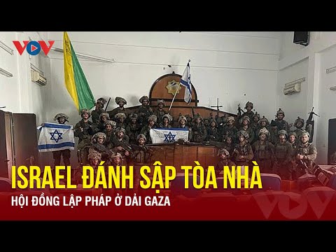Israel đánh sập tòa nhà Hội đồng Lập pháp ở Dải Gaza | Báo Điện tử VOV
