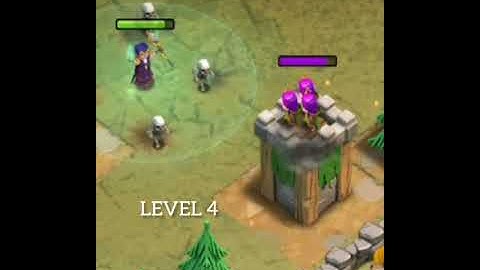 Level 1 to max level witch (including animation,and levels) #shorts #ytshorts #viralvideo #coc