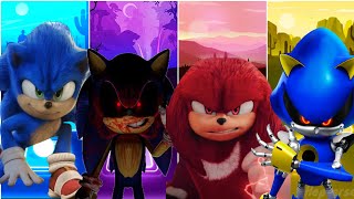 Tiles Hop EDM Rush! || Sonic The Hedgehog | Sonic Exe | Knuckles | Metal Sonic || Coffin Dance