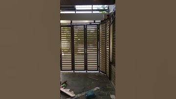 Cổng lùa vuông góc lắp tự động tại Quảng Ninh