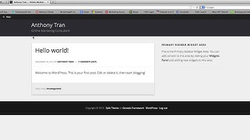 How to Setup a Navigation Menu in WordPress