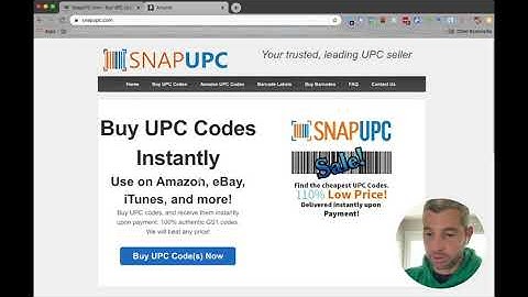 Adding Amazon FBA UPC Codes using SnapUPC Codes - EASY but CRITICAL  Step