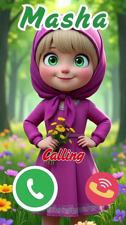 Calling Masha 01202🍅🍒🥑 #funny #smartphone #cartoon #baby #bears   #ringtone#usa#masha