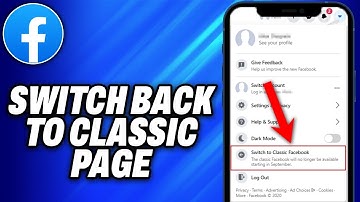 How To Switch Back To Classic Facebook Page (2025) - Easy Fix