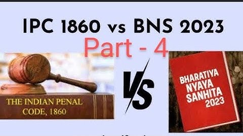 BNS 2023 & IPC 1860 || Section comparisons series|| Part -4 #law ,#lawfacts ,#lawvideos ,#highcourt