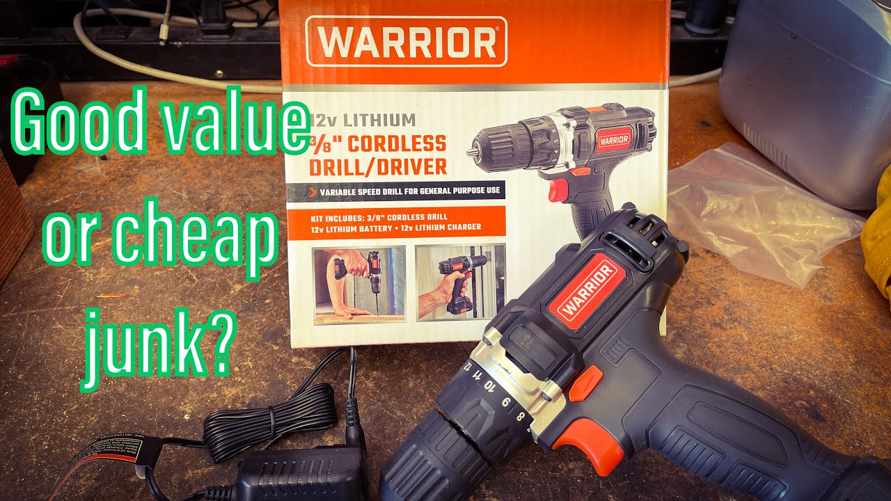 Harbor Freight Warrior 12v lithium Drill Review - YouTube