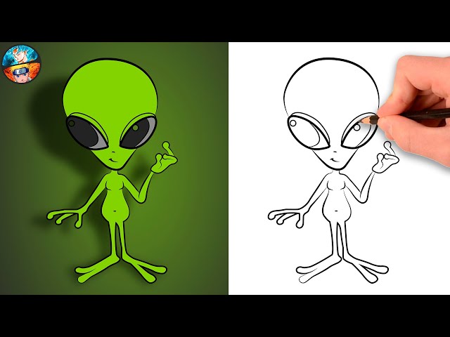 Como Desenhar Um Ovni Alienígena: Tutorial De Desenho Passo A Passo Fácil 