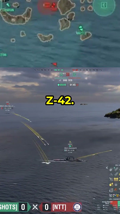 Last Second Ambush! Z-42 Strikes Too Late in World of Warships ⚓💥 #shorts