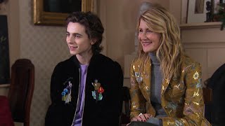 Little Women: Timothee Chalamet and Laura Dern | Full Interview