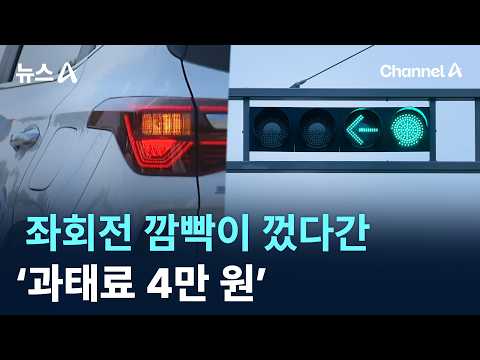Fail to Use Your Left Turn Signal and Face a 40,000 Won Fine / Channel A / News A