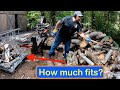 How Much Firewood Fits in an IBC Tote | Loose vs. stacked methods