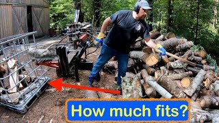 How Much Firewood Fits in an IBC Tote | Loose vs. stacked methods