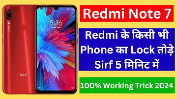 Redmi Note 7 Hard Reset 2025| redmi note 7 lock kaise tode| redmi note 7 unlock pattern without pc