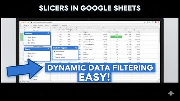 🎯 Slicers in Google Sheets | Dynamic Data Filtering Made Easy!