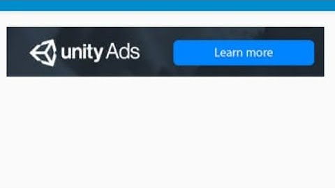 Unity Banner Ads Sketchware