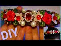 DIY Headband with polymer clay flowers Dolce Gabbana style