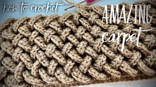ВЯЖЕМ ИЗ ОСТАТКОВ ПРЯЖИ… 💥💥💥 3D КОВЕР КОСАМИ КРЮЧКОМ! How to crochet a carpet!