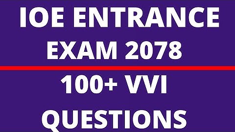 ioe entrance exam model questions | ioe entrance old questions | ioe entrance imp questions | ioe