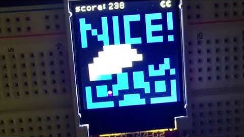 PacMan programmed on an MBed