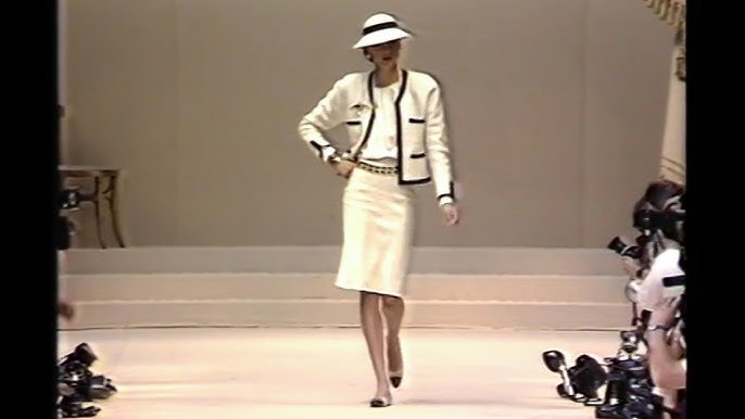 Ines de la Fressange walks the runway during the Chanel Ready to