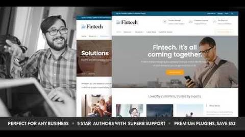Fintech - Startup WordPress Theme | Themeforest Website Templates and Themes