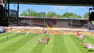 12.5.2024: Tolle Choreographie beim  Regionalligaspiel Energie Cottbus - FSV Luckenwalde 3:3