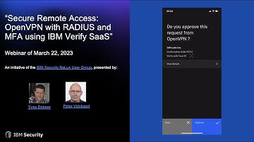Verify SaaS - "Secure Remote Access: OpenVPN with RADIUS and MFA using IBM Verify SaaS"