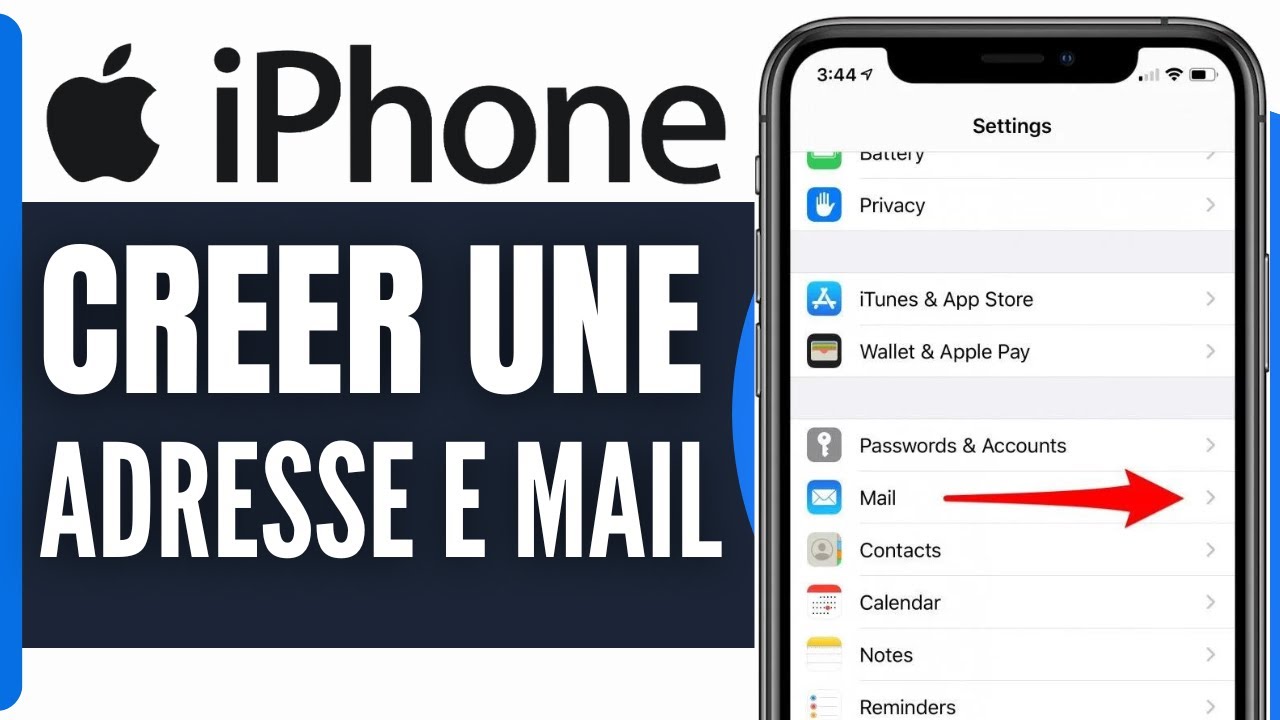 Comment Creer Une Adresse E Mail Sur Iphone ( En 2025 ) - YouTube