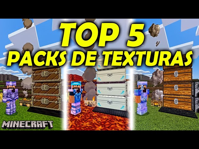 ✓🟢👉 TOP 5 LAS MEJORES TEXTURAS para tu, MinecraftBedrock