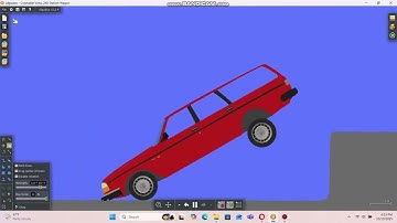 Algodoo - Volvo 240 Crashable