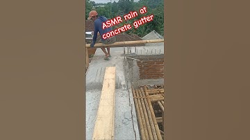 ASMR rain at concrete gutter #asmr #asmrsounds #realestate #construction #housedesign #house #shorts