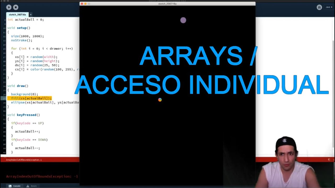 Programación 25 Arrays acceder un elemento a la vez - YouTube