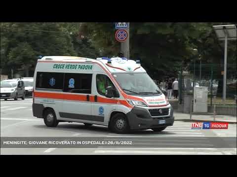 MENINGITE; GIOVANE RICOVERATO IN OSPEDALE | 26/11/2022